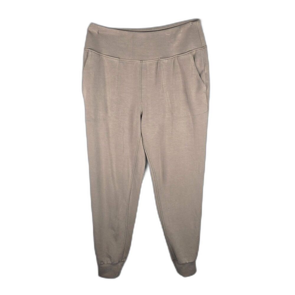 Sage Collective Womens Medium Olive Green Brown Tapered Jogger Pants Pockets